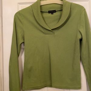 Rafaella Medium olive green light sweater